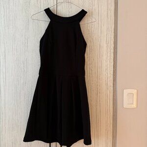 Chelsea Women’s Black Mini Dress with Ribbon Detail